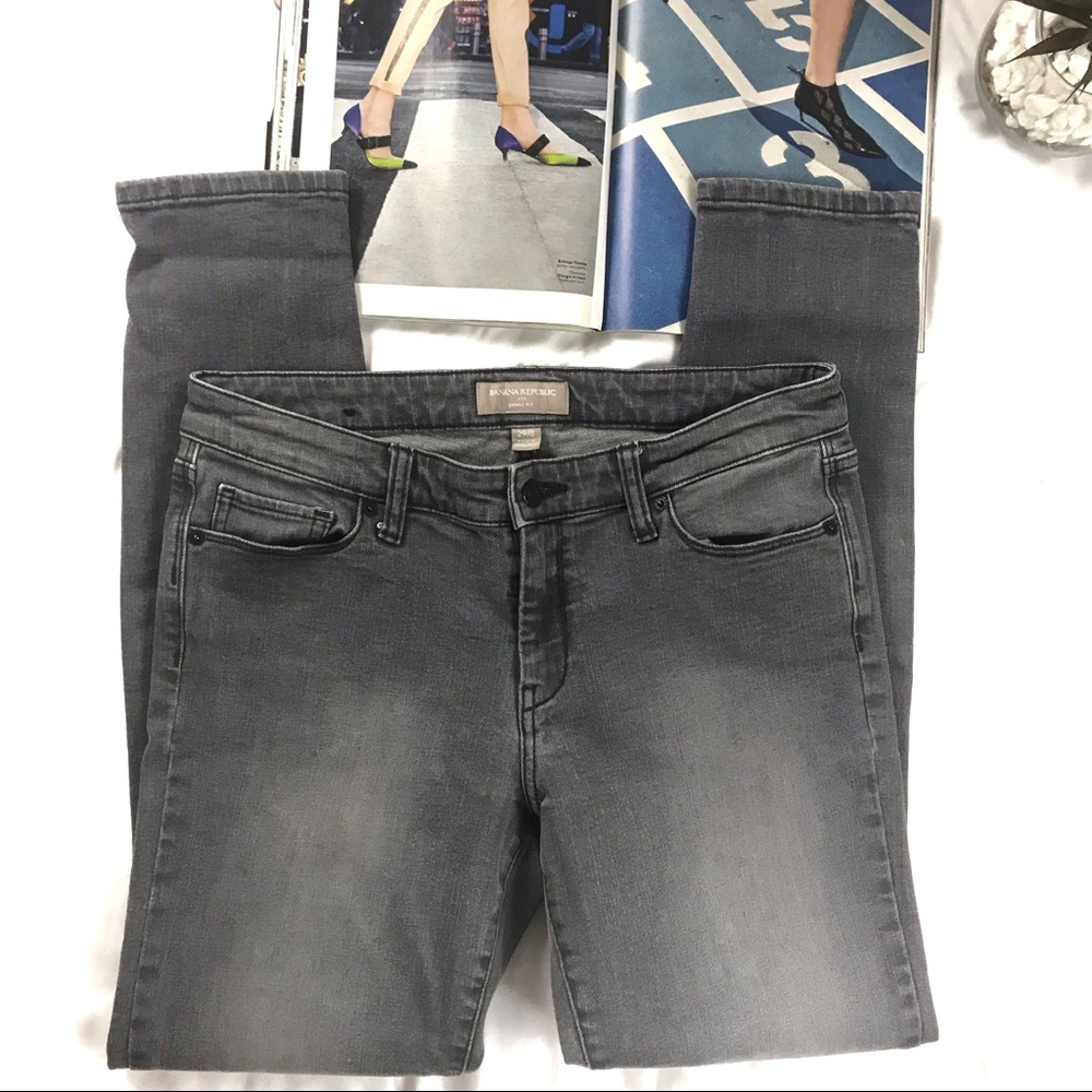 Banana Republic Gray Stone Washed Jeans Size 29/8